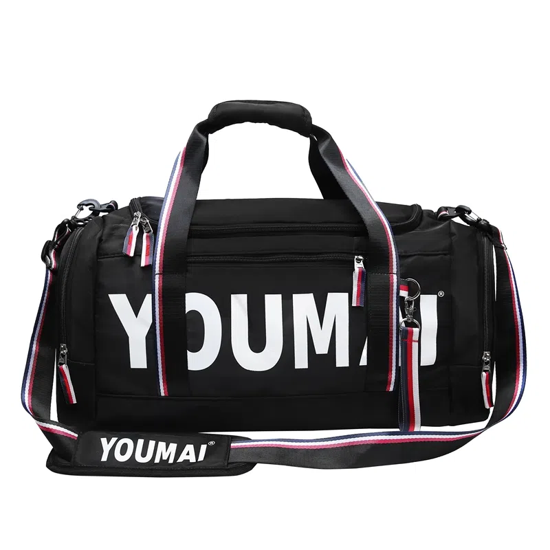 行途 休闲时尚干湿分离短途 尼龙 旅行包 常规 男女同款情侣款 黑色/粉色/卡其色/红色