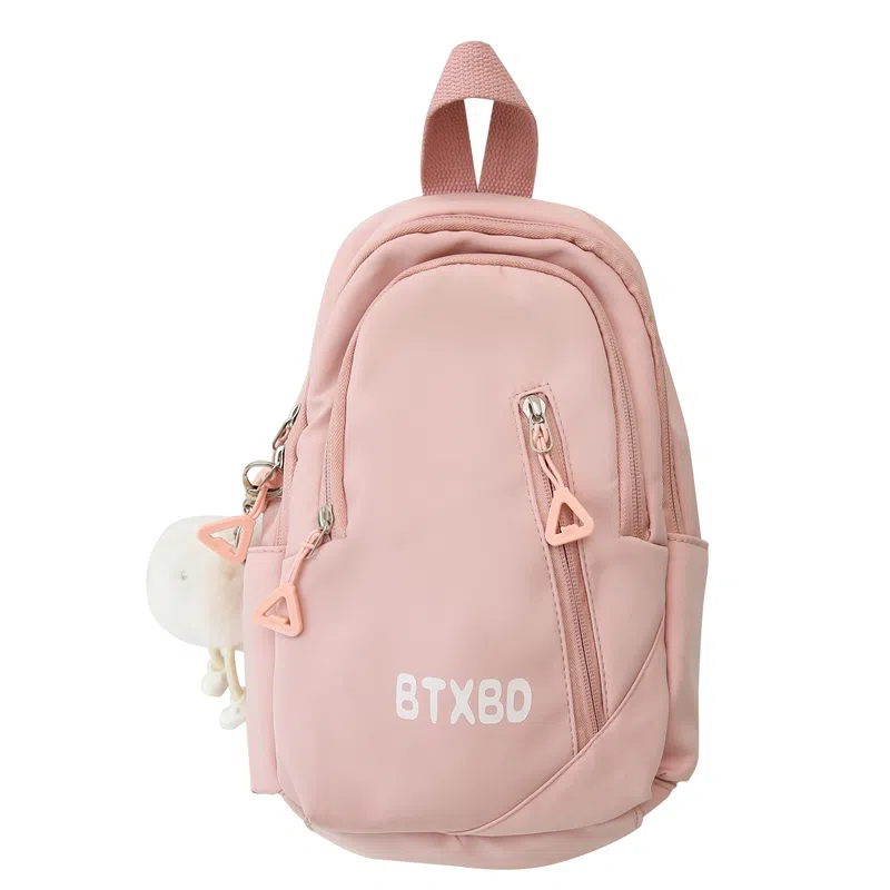 行途 小清新高颜值纯色学院风时尚百搭 斜挎手提单肩胸包 男女同款情侣款 多色 尼龙