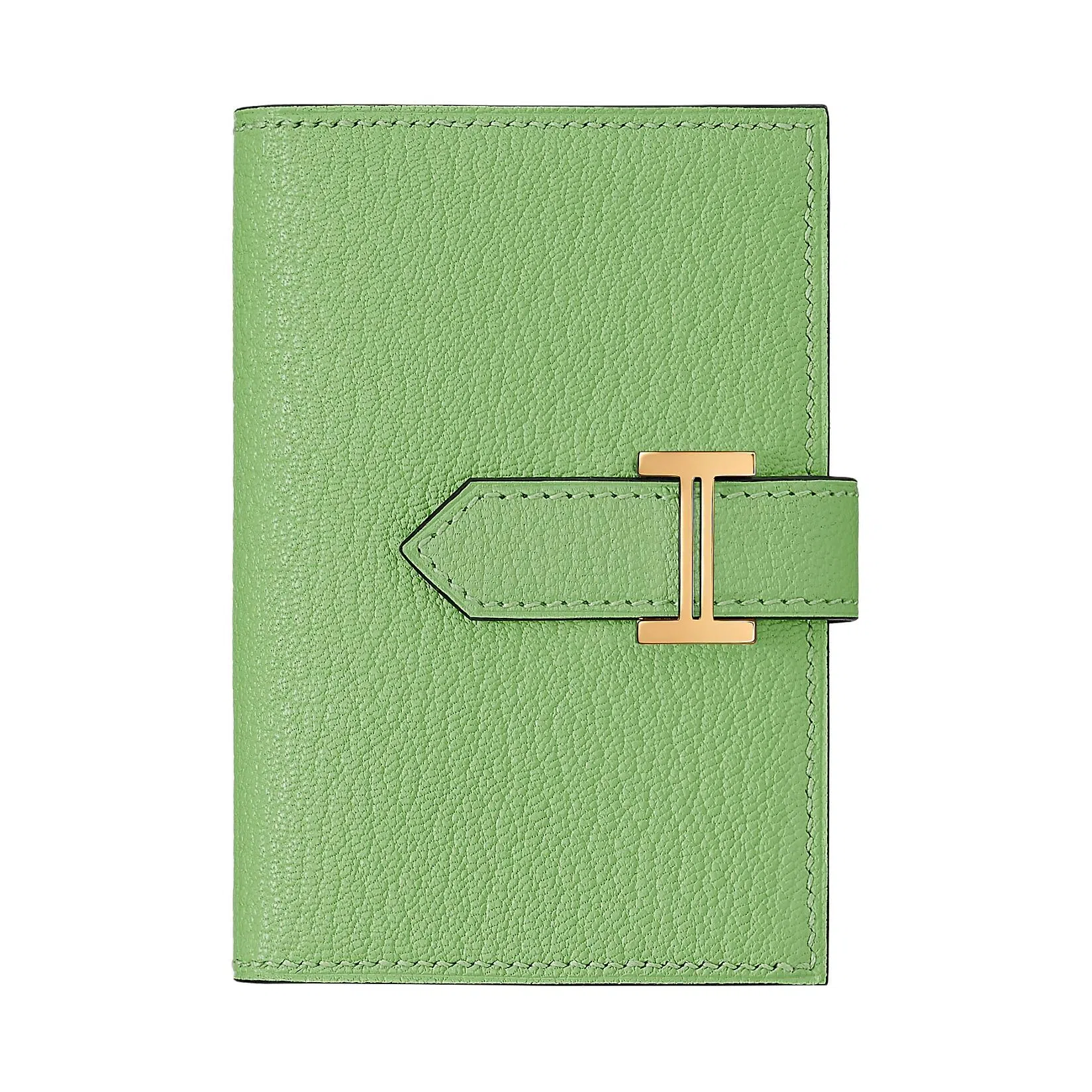 HERMES Bearn Mini Chevre Mysore 3IVert Criquet