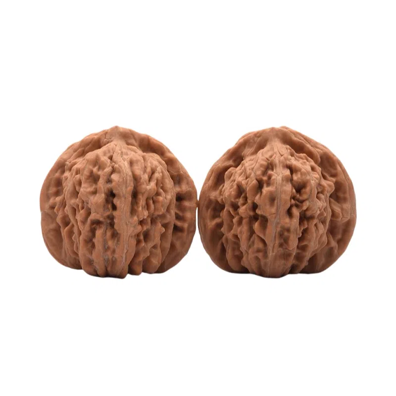 凯真 新中式国潮把玩件四座楼狮子头官帽苹果圆  盘玩手持爆肉密实 文玩核桃 把件 男女同款情侣款 节日礼盒装送人