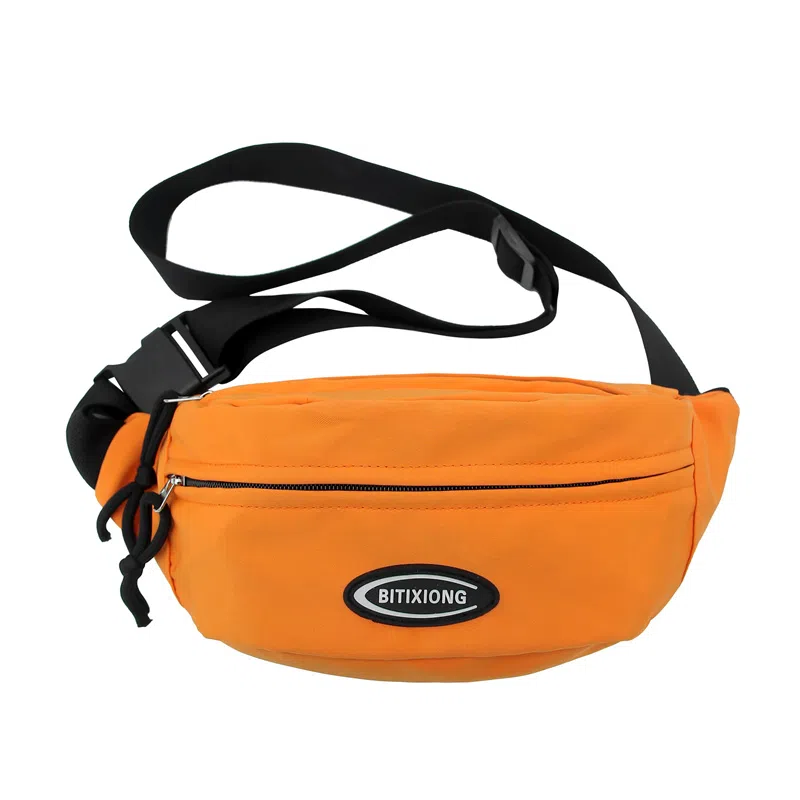 行途 日系休闲简约时尚百搭轻便潮流 尼龙 斜挎胸包 男女同款情侣款