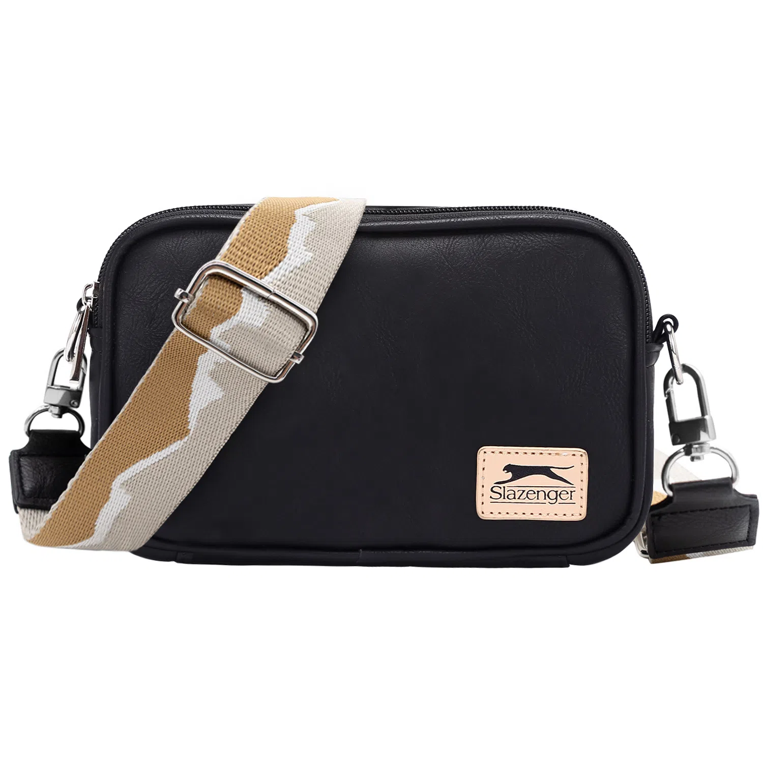Slazenger Retro Logo Waist Bag Black