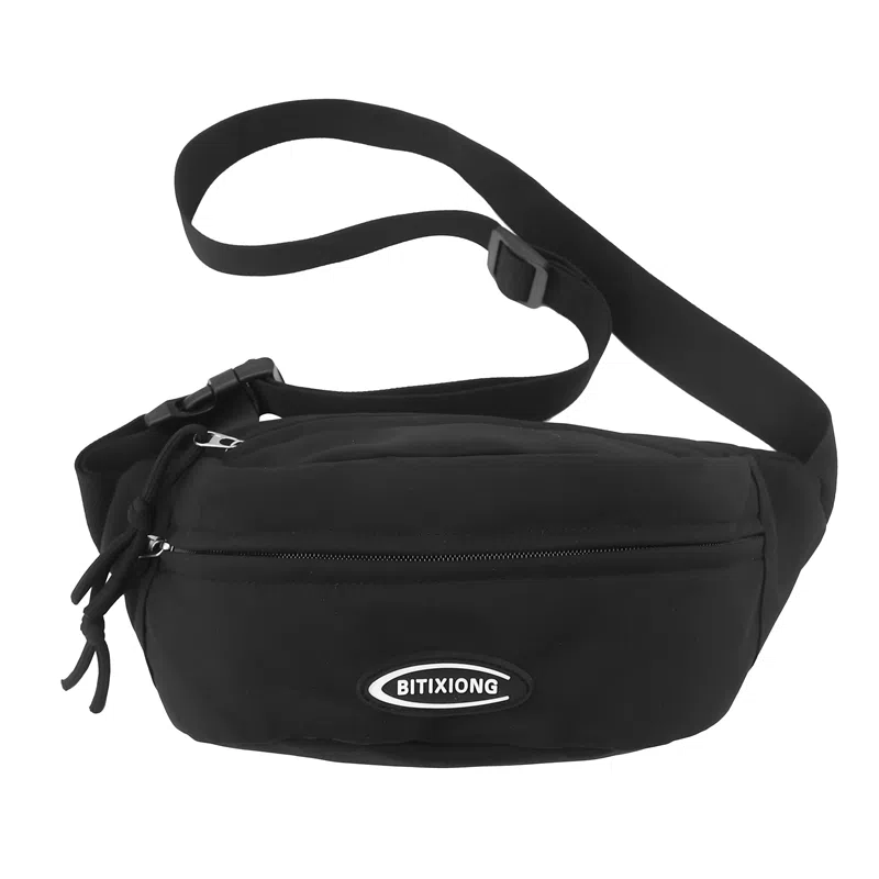 行途 日系休闲简约时尚百搭轻便潮流 尼龙 斜挎胸包 男女同款情侣款