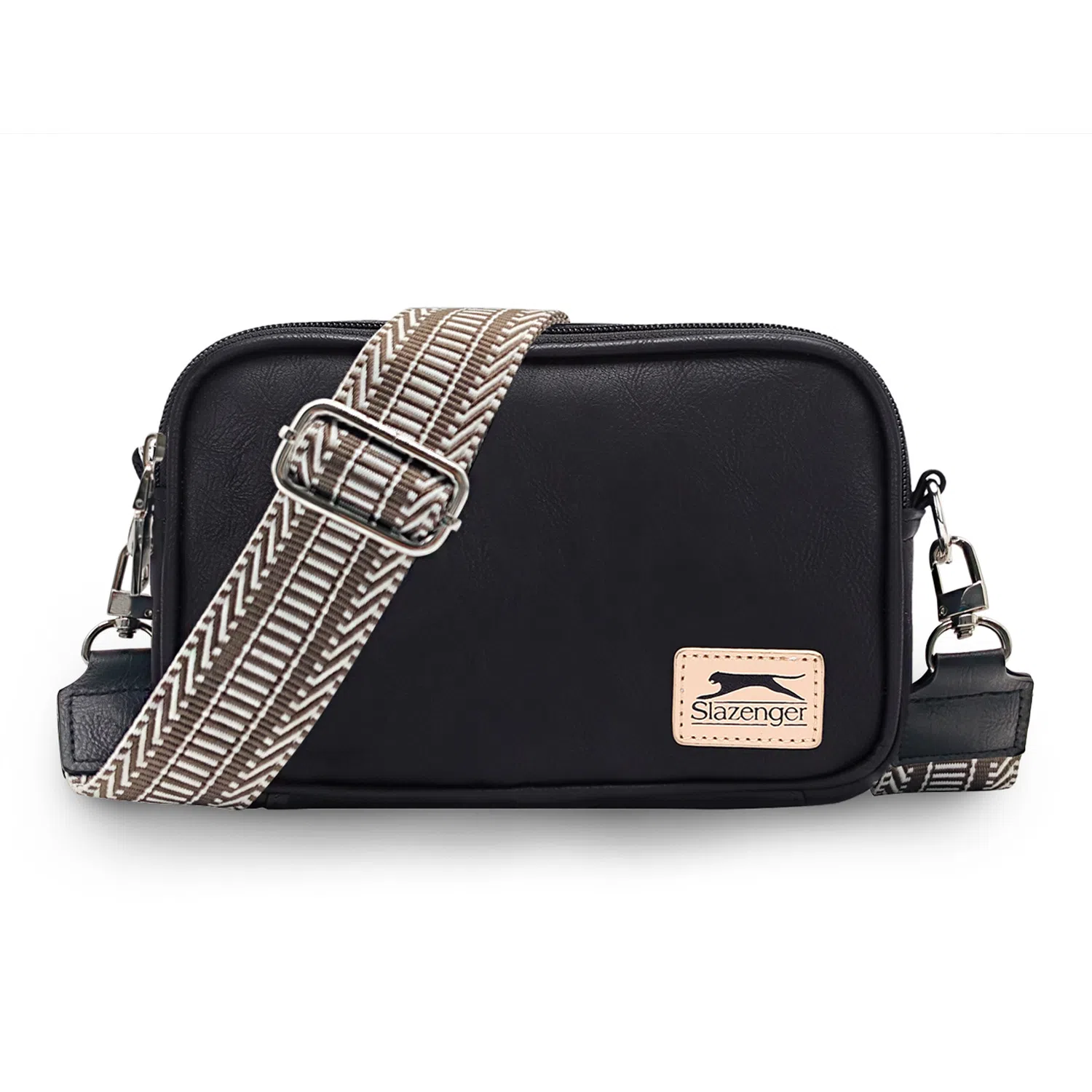 Slazenger Retro Logo Waist Bag Black