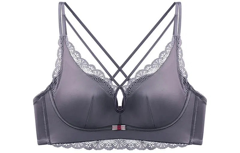 二三二三 缎面小胸聚拢收副乳防下垂薄款大胸显小加厚调整型胸罩文胸 女款