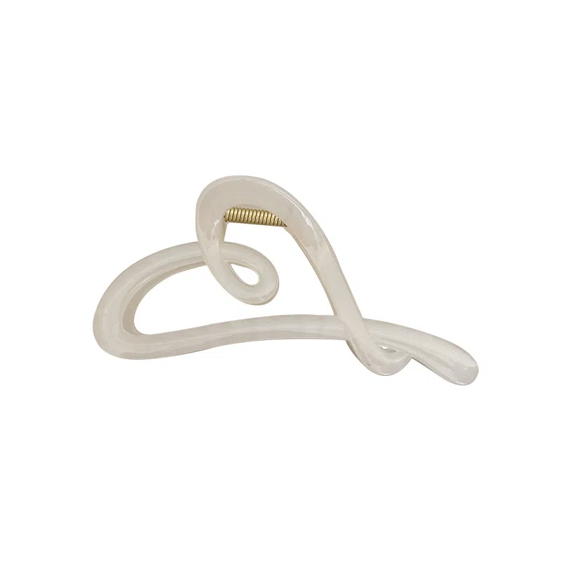 如花梦 设计感线条爱心上班通勤用后脑勺 发夹 女款 多色可选