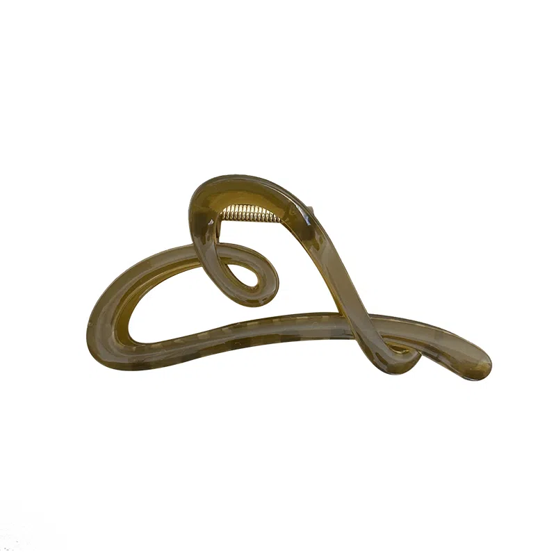 如花梦 设计感线条爱心上班通勤用后脑勺 发夹 女款 多色可选