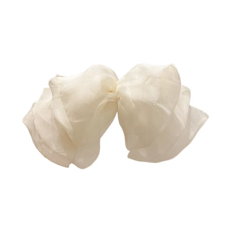 水中玉 网红超仙大蝴蝶结弹簧夹高端发卡后脑勺高级感头饰 发夹 女款