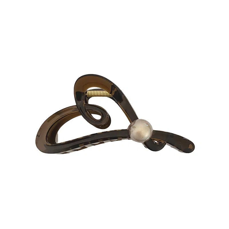 如花梦 设计感线条爱心上班通勤用后脑勺 发夹 女款 多色可选