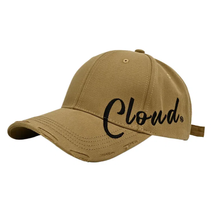 艾佳微 夏季字母刺绣大头围显脸小棒球帽 户外出行遮阳防晒百搭 棉 鸭舌帽 男女同款情侣款