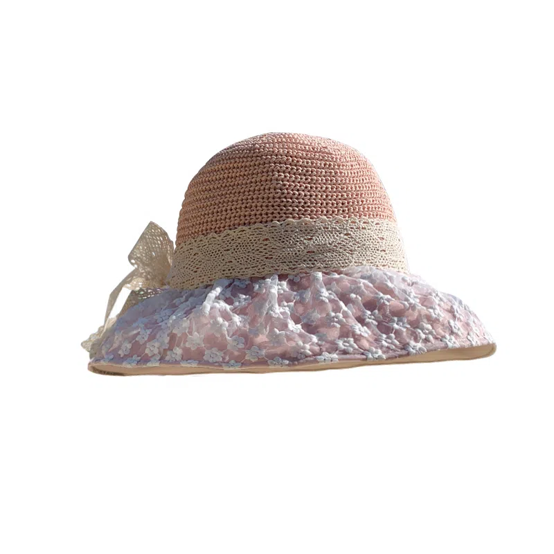 稻草人 帽子夏季新款太阳帽大帽檐防紫外线户外防晒遮阳帽 聚酯纤维 渔夫帽 女款 多色可选