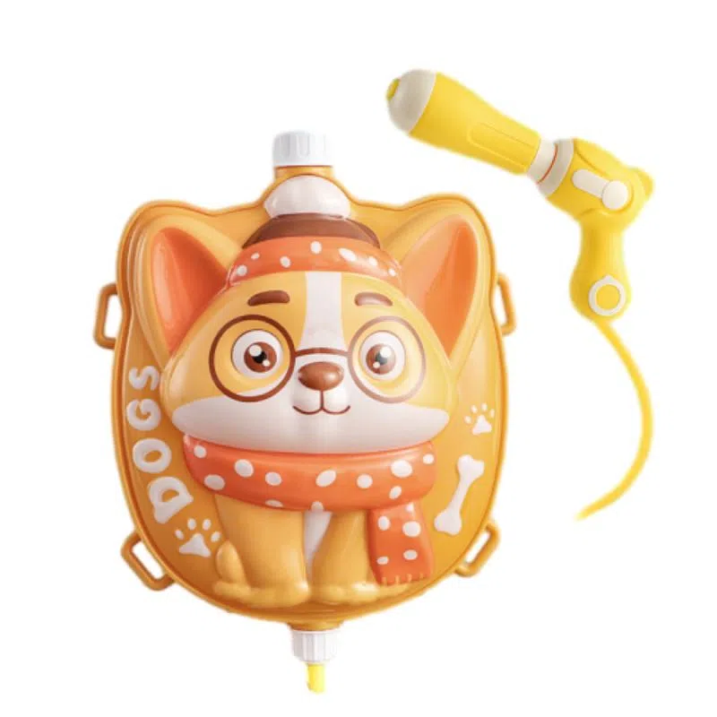 雄俊 可爱小狗 小猫 恐龙 宇航员 小鸭子 小兔 小猪 背包水枪夏天 狮 青蛙动物系列 枪型玩具