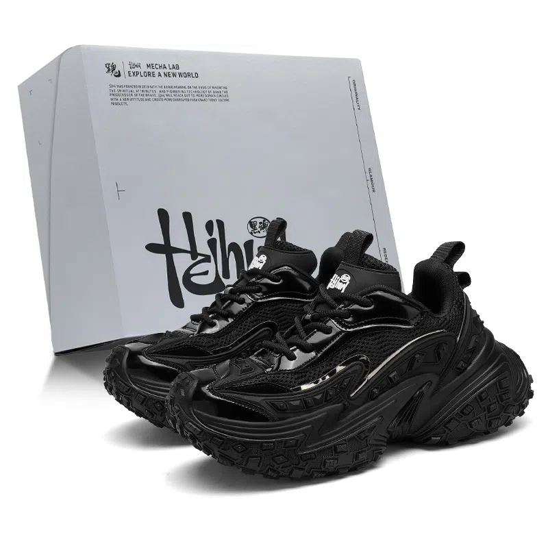 黑魂 网布 厚底时尚潮流百搭 防滑耐磨增高 低帮 老爹鞋 男女同款