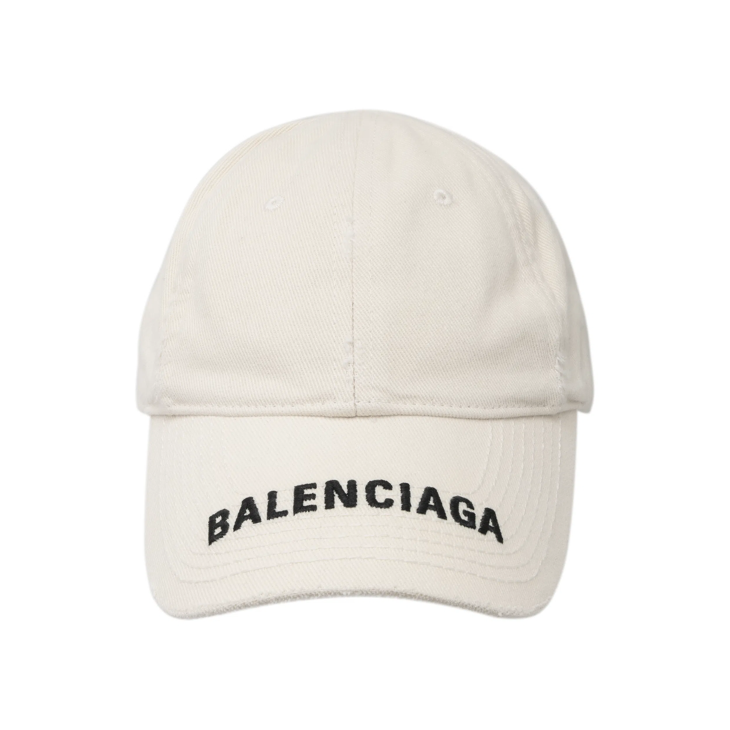 Balenciaga Logo Baseball Cap White