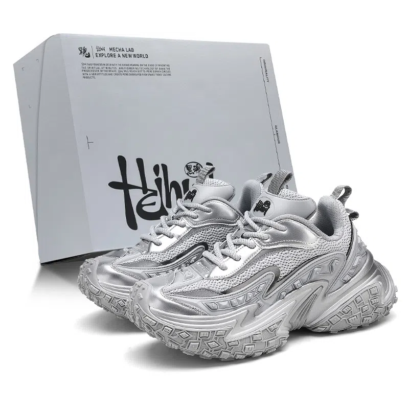 黑魂 网布 厚底时尚潮流百搭 防滑耐磨增高 低帮 老爹鞋 男女同款