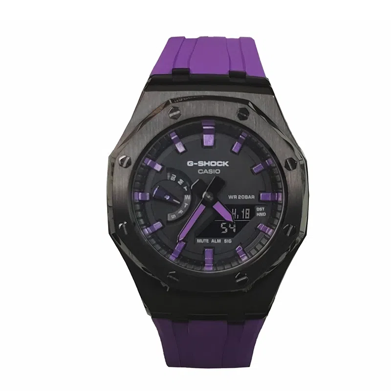 Casio GA-2100 Black Purple Samurai