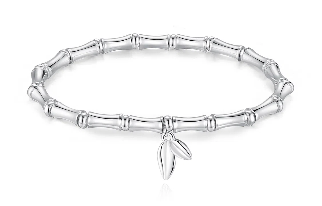 银千惠 节节高升竹节 国风新中式考研上岸国潮小众竹节学生考试步步高升转运素圈高级感冷淡风手饰 闺蜜 手链 女款 礼盒