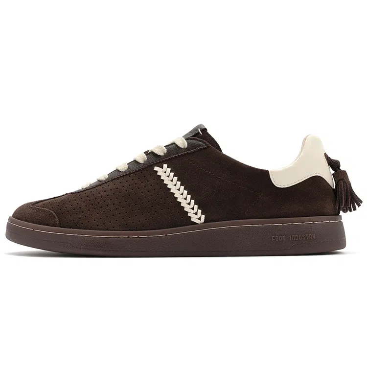 Foot Industry Retro Trainer Dark Brown