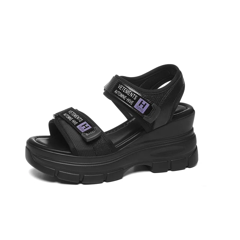 金丝兔 网布 潮流时尚舒适百搭厚底 沙滩凉鞋 女款