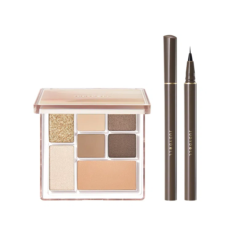 橘朵 七巧板玩趣眼影盘大地色腮红高光修容综合盘 自然眼部修饰