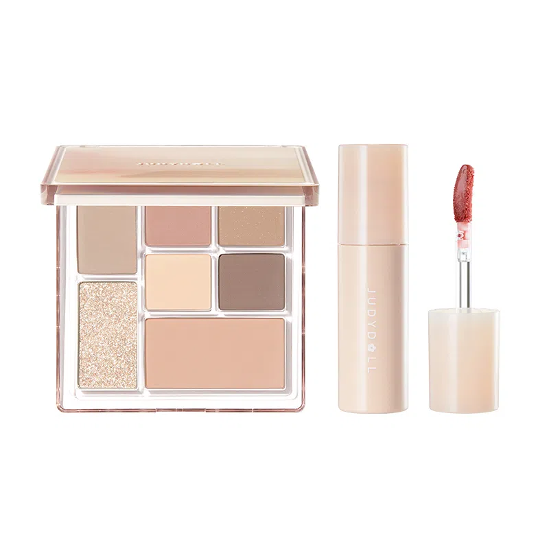 橘朵 七巧板玩趣眼影盘大地色腮红高光修容综合盘 自然眼部修饰