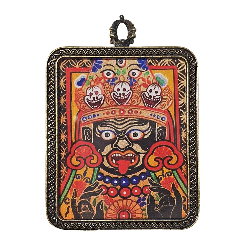 玉临门 国潮民族风扎基拉姆唐卡 民族风小众编绳配饰 合金 吊坠 男女同款情侣款