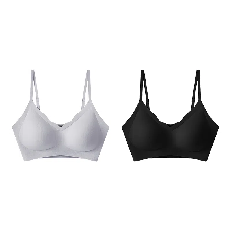 Huggy Kissy Thin Jelly Soft Support Bra 2-Pack
