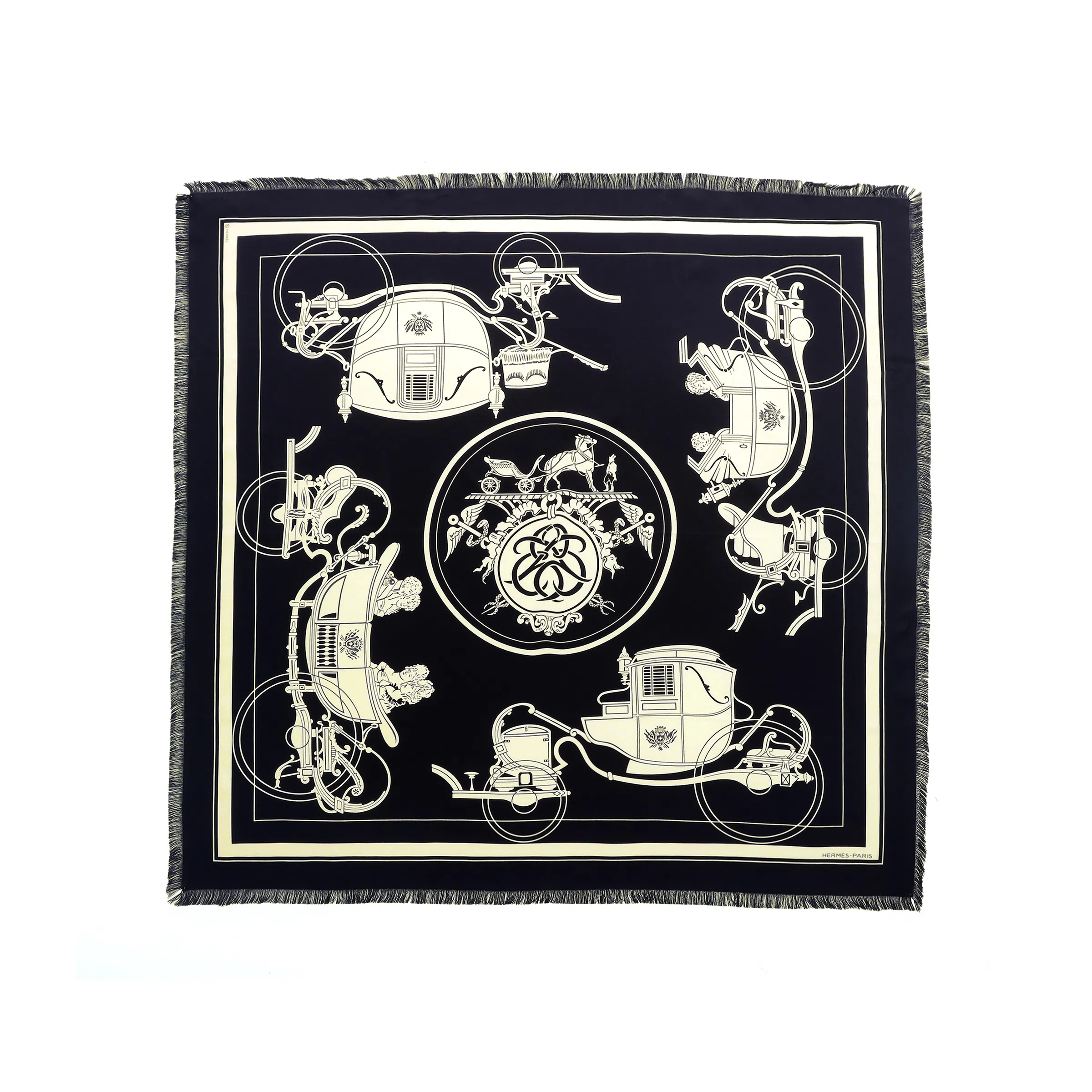 Hermes Scarf Black