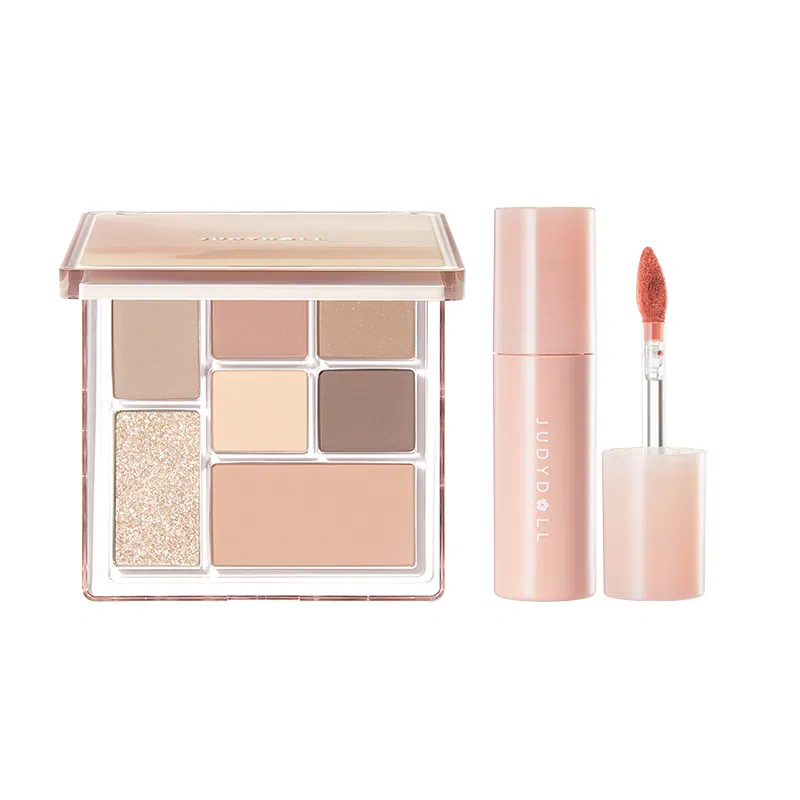 橘朵 七巧板玩趣眼影盘大地色腮红高光修容综合盘 自然眼部修饰