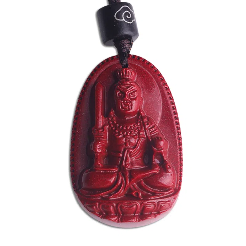 妍韵珠宝 十二生肖本命佛 平安好运吉祥护身符 再造辰砂朱砂 玉石吊坠 男女同款情侣款