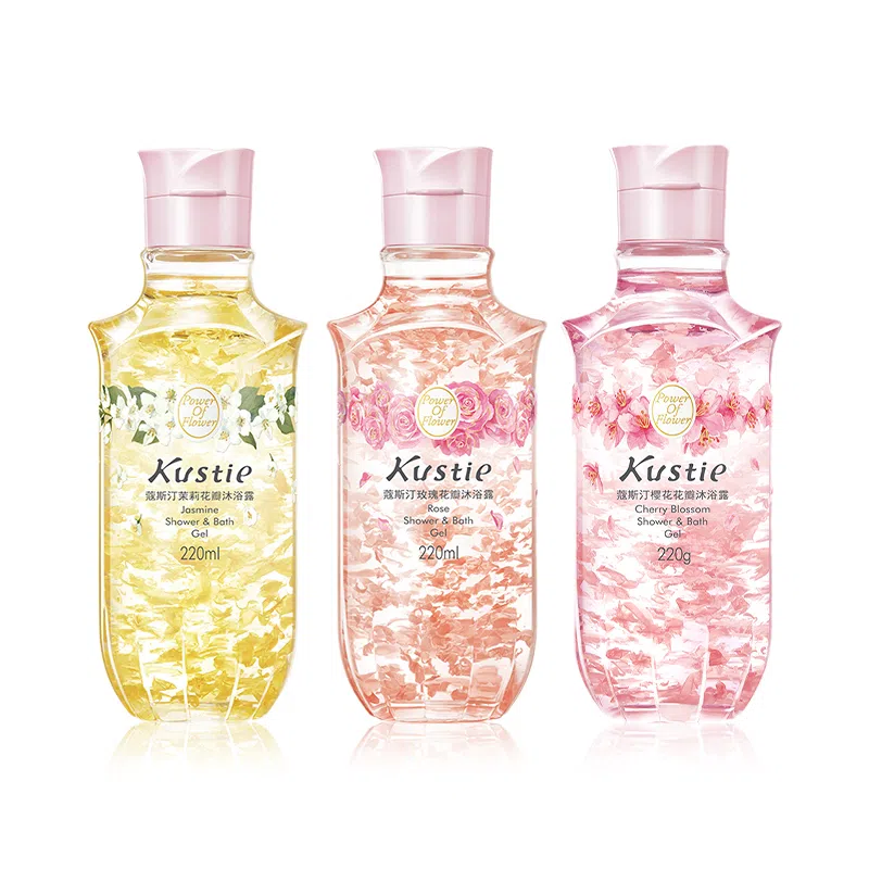 蔻斯汀 樱花花瓣香氛沐浴露洗发水系列 明星同款  蓬松控油 持久留香 清洁保湿滋润伴手礼 清新舒缓 学生小瓶容量组合套装
