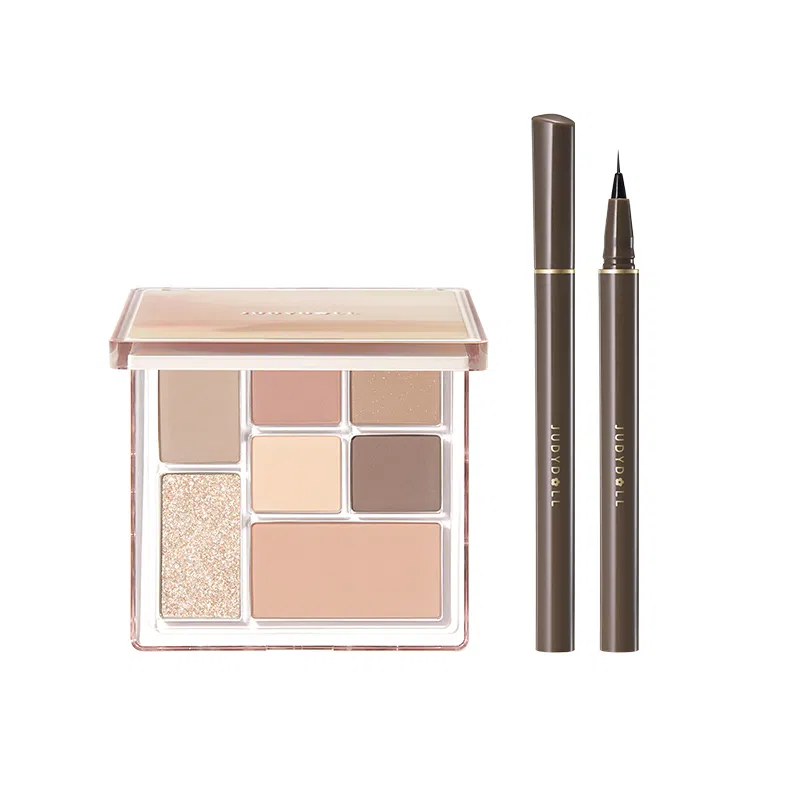 橘朵 七巧板玩趣眼影盘大地色腮红高光修容综合盘 自然眼部修饰