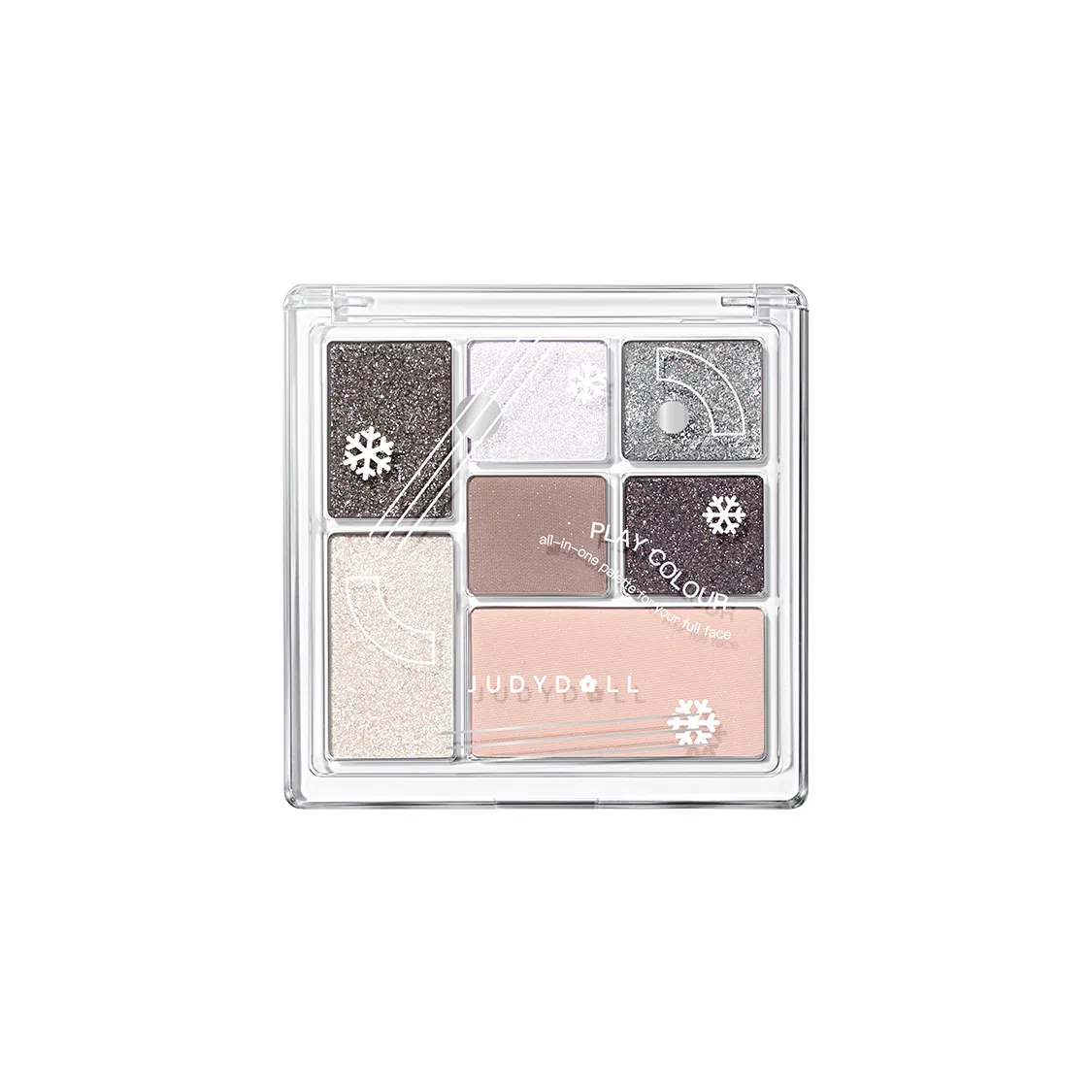 橘朵 七巧板玩趣眼影盘大地色腮红高光修容综合盘 自然眼部修饰