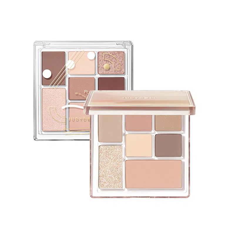 橘朵 七巧板玩趣眼影盘大地色腮红高光修容综合盘 自然眼部修饰