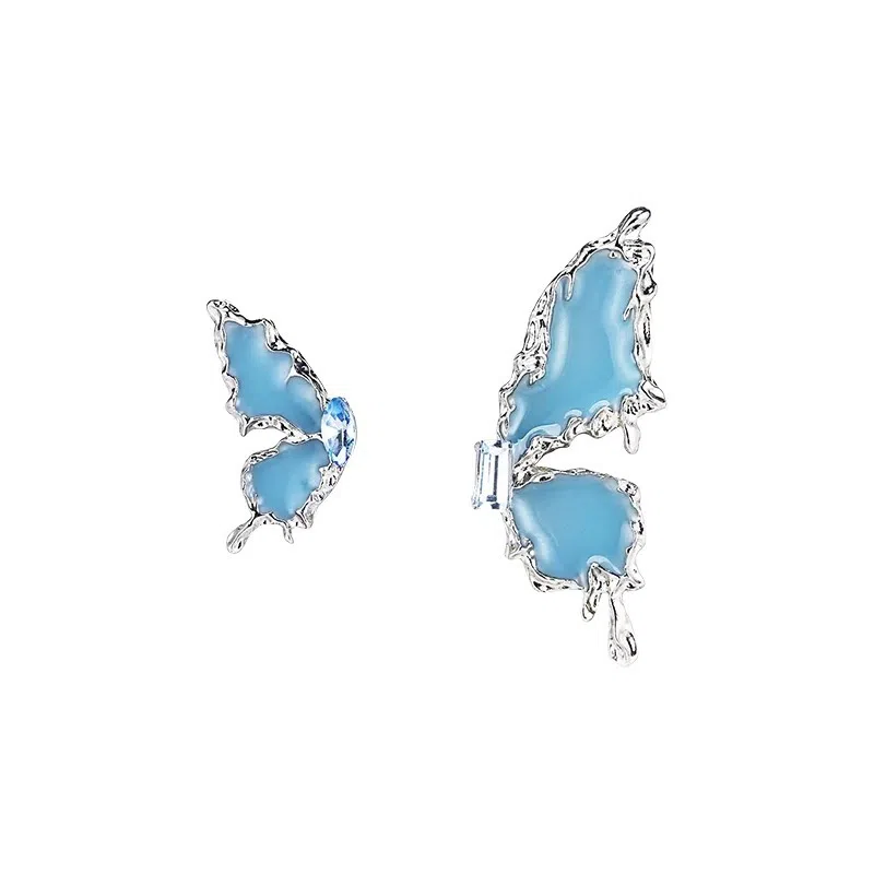 彤彤兔        不对称蝴蝶轻奢高级感小众夸张耳环时尚气质独特耳饰