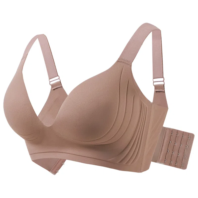 莫代尔 轻薄无痕无钢圈聚拢软承托显瘦柔软舒适无痕透气高侧收耐穿文胸 女款 组合装