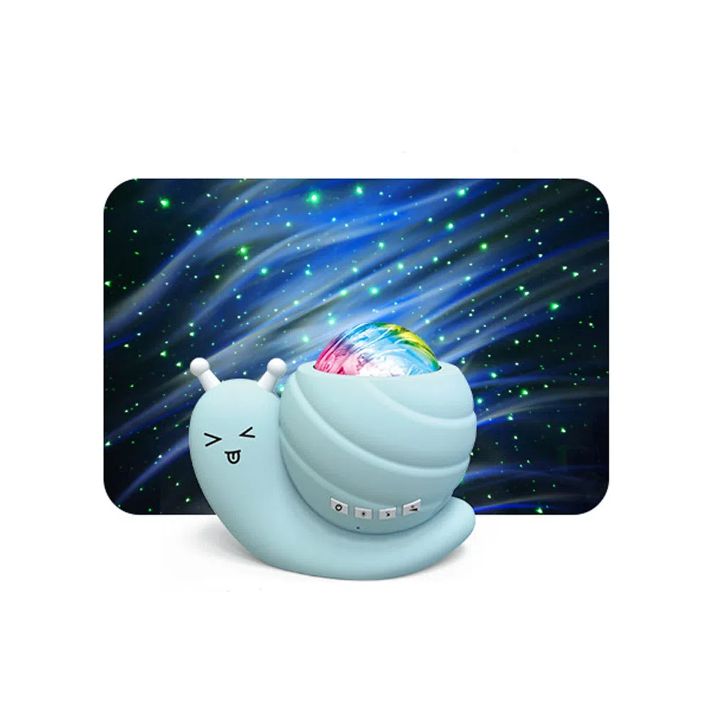 雄俊 蜗牛星云星空投影 氛围灯 蓝牙音箱北极光投影灯 智能玩具