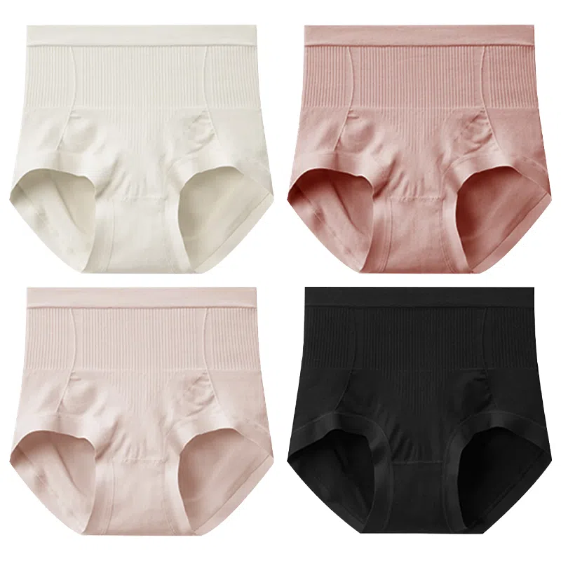 二三二三 高腰抗菌裆无痕收腹美臀三角内裤 女款 组合装