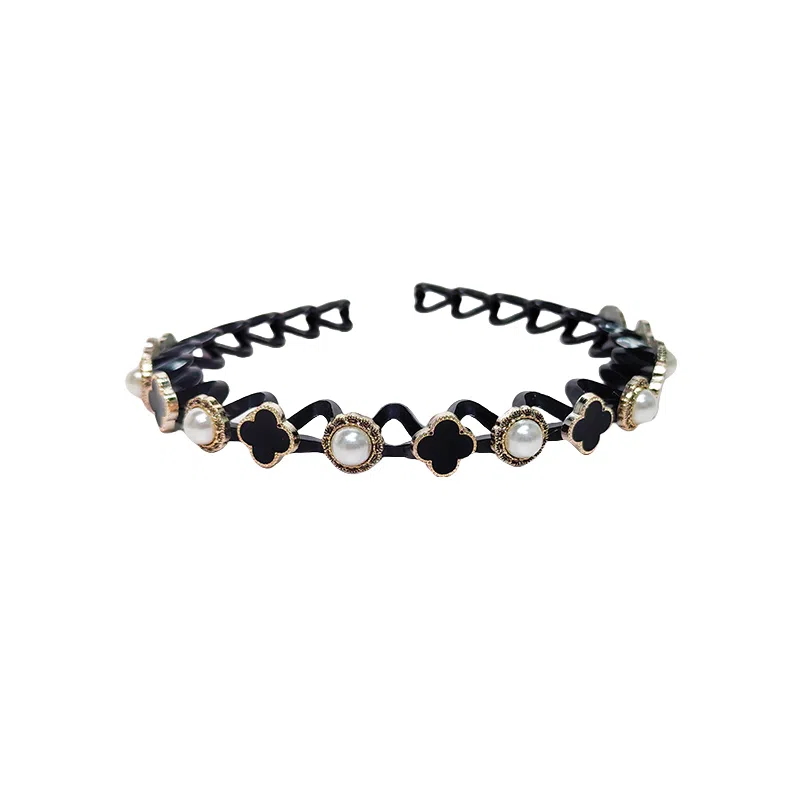 贯古今 夏天刘海懒人纹理感编发波浪碎发整理器发卡头箍 发箍 女款