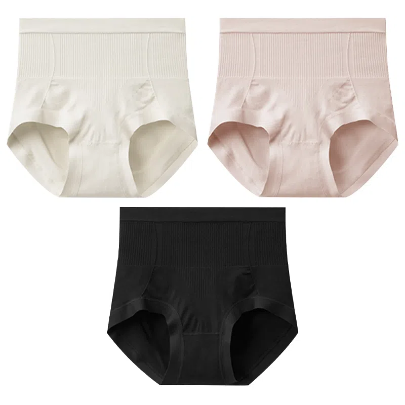 二三二三 高腰抗菌裆无痕收腹美臀三角内裤 女款 组合装