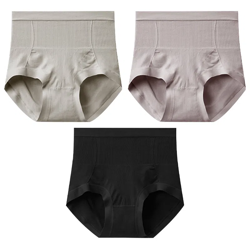 二三二三 高腰抗菌裆无痕收腹美臀三角内裤 女款 组合装