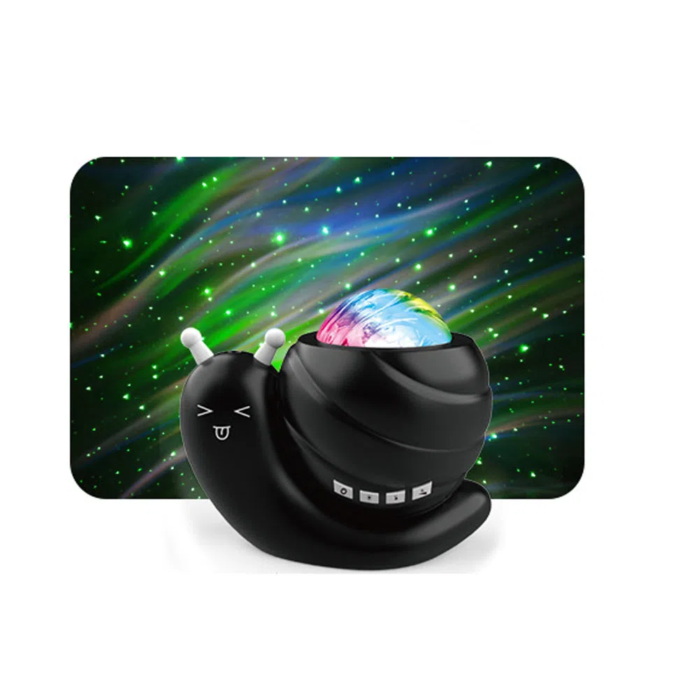 雄俊 蜗牛星云星空投影 氛围灯 蓝牙音箱北极光投影灯 智能玩具