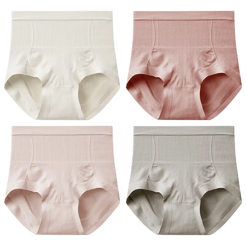 二三二三 高腰抗菌裆无痕收腹美臀三角内裤 女款 组合装