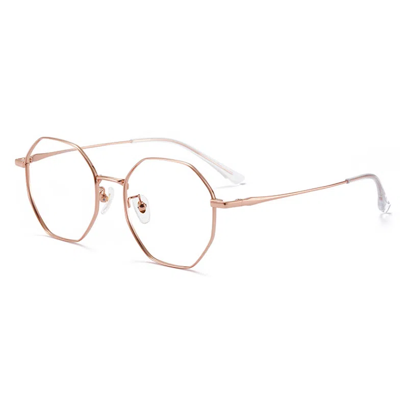 苍木优品 超轻近视防蓝光辐射多边形细框可配度数六边形 功能性眼镜 男女同款情侣款