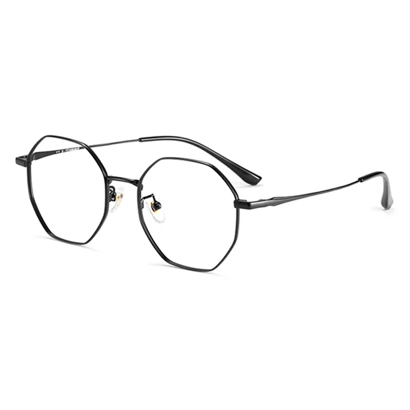 苍木优品 超轻近视防蓝光辐射多边形细框可配度数六边形 功能性眼镜 男女同款情侣款