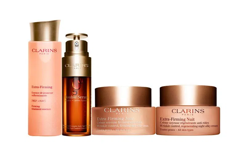 娇韵诗 黄金双萃焕颜弹力修护四件套装护肤套装 保湿滋润修护 四件套