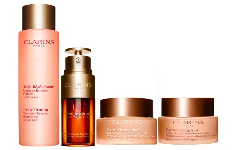 娇韵诗 黄金双萃焕颜弹力修护四件套装护肤套装 保湿滋润修护 四件套