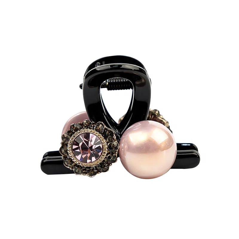 卡铂雅 粉珠潮流时尚潮流设计极简高级感港风气质休闲韩版 发夹 女款