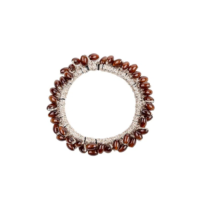 卡铂雅 棕色休闲时潮流设计港风气质复古极简高级感 发圈 女款