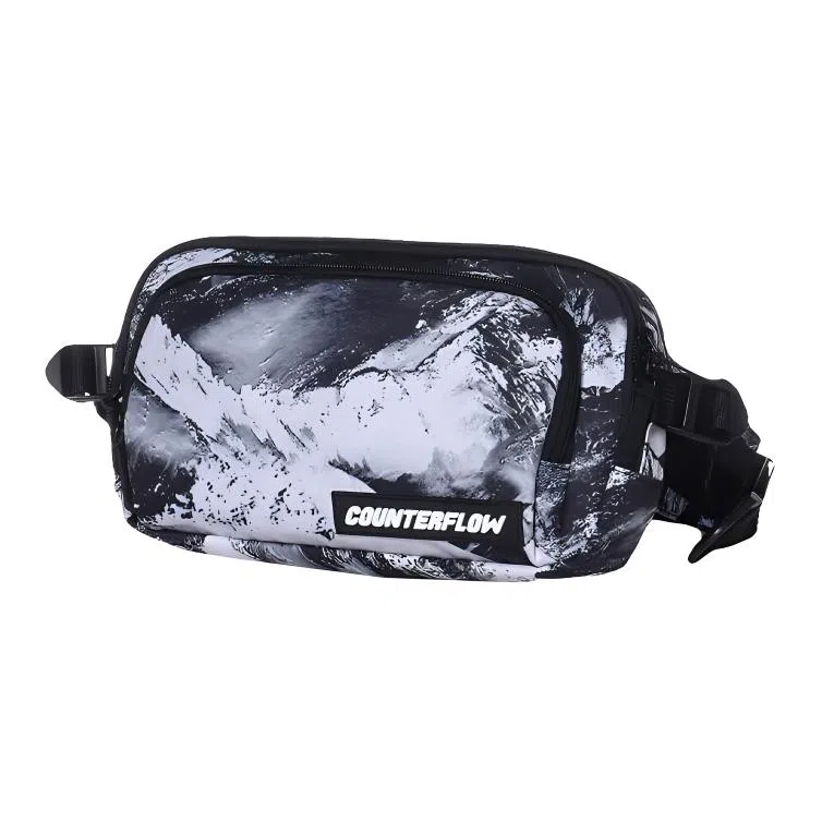 LiNing CF Series Waist Bag Black White